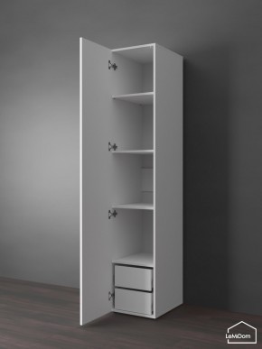 Шкаф Linnea MHR-1PO-4 2050х400х510 (Белый-М 11.1.2) в Краснокамске - krasnokamsk.ok-mebel.com | фото 5