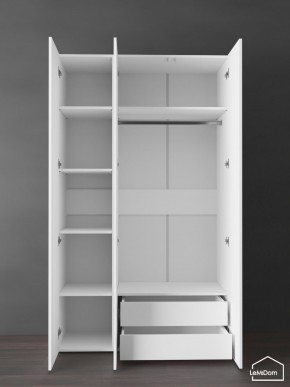 Шкаф Linnea MHR-3PO-2 2050х1200х510 (Белый-М 11.1.1) в Краснокамске - krasnokamsk.ok-mebel.com | фото 5