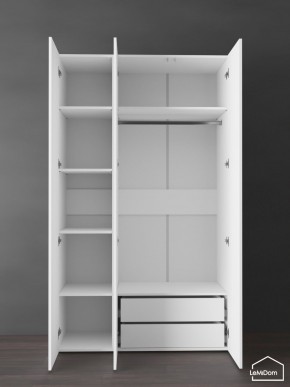 Шкаф Linnea MHR-3PO-2 2050х1200х510 (Белый-М 11.1.2) в Краснокамске - krasnokamsk.ok-mebel.com | фото 6