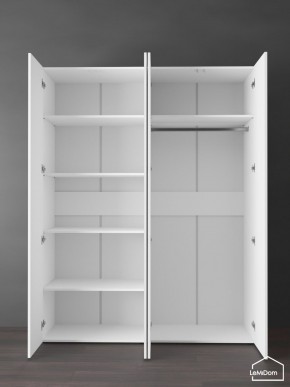 Шкаф Linnea MHR-4PO-1 2050х1600х510 (Белый-М 11.1.1) в Краснокамске - krasnokamsk.ok-mebel.com | фото 4
