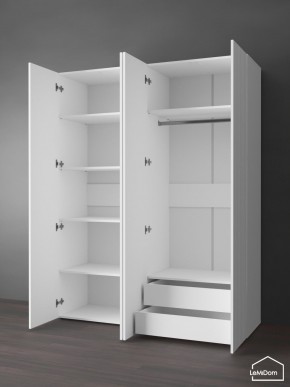 Шкаф Linnea MHR-4PO-2 2050х1600х510 (Белый-М 11.1.1) в Краснокамске - krasnokamsk.ok-mebel.com | фото 6