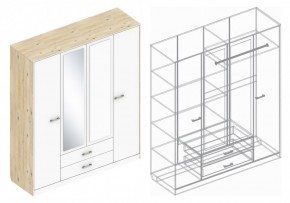 Шкаф "Милана" 4-х створчатый в Краснокамске - krasnokamsk.ok-mebel.com | фото 3