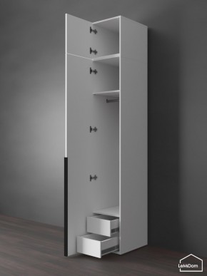 Шкаф с антресолью Linnea MHR-1A-3 2450х400х510 (Белый-М 11.1.2) в Краснокамске - krasnokamsk.ok-mebel.com | фото 6