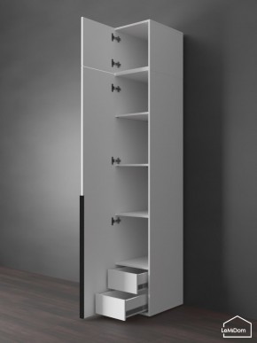 Шкаф с антресолью Linnea MHR-1A-4 2450х400х510 (Белый-М 11.1.1) в Краснокамске - krasnokamsk.ok-mebel.com | фото 5