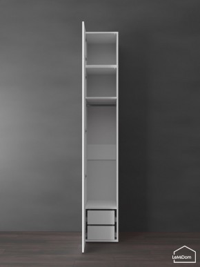Шкаф с антресолью Linnea MHR-1POA-3 2450х400х510 (Белый-М 11.1.2) в Краснокамске - krasnokamsk.ok-mebel.com | фото 5