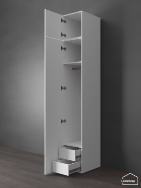 Шкаф с антресолью Linnea MHR-1POA-3 2450х400х510 (Белый-М 11.1.2) в Краснокамске - krasnokamsk.ok-mebel.com | фото 6