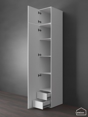 Шкаф с антресолью Linnea MHR-1POA-4 2450х400х510 (Белый-М 11.1.2) в Краснокамске - krasnokamsk.ok-mebel.com | фото 5