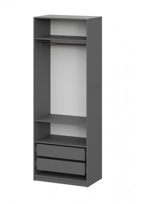Шкаф ШК-5 + 2 полки + ящики (800) Графит в Краснокамске - krasnokamsk.ok-mebel.com | фото 3