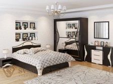 Спальный гарнитур Лагуна-5 со шкафом Симфония в Краснокамске - krasnokamsk.ok-mebel.com | фото 1