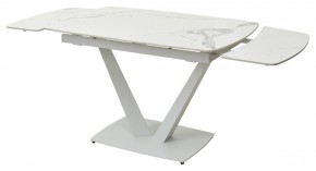 Стол ALATRI 120 GLOSS STATUARIO WHITE SOLID CERAMIC / WHITE, ®DISAUR в Краснокамске - krasnokamsk.ok-mebel.com | фото 9