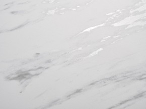 Стол BELLUNO 160 MARBLES KL-99 Белый мрамор матовый, итальянская керамика/ белый каркас, ®DISAUR в Краснокамске - krasnokamsk.ok-mebel.com | фото 3