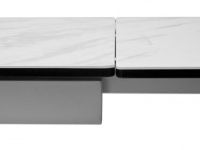 Стол BELLUNO 160 MARBLES KL-99 Белый мрамор матовый, итальянская керамика/ белый каркас, ®DISAUR в Краснокамске - krasnokamsk.ok-mebel.com | фото 9