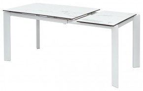 Стол CORNER 120 MATTE STATUARIO Белый мрамор матовый керамика, стекло/ белый каркас, ®DISAUR в Краснокамске - krasnokamsk.ok-mebel.com | фото 4