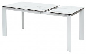 Стол CORNER 120 MATTE STATUARIO Белый мрамор матовый керамика, стекло/ белый каркас, ®DISAUR в Краснокамске - krasnokamsk.ok-mebel.com | фото 5