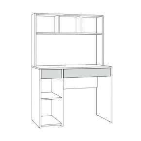 Стол компьютерный 12.77 F Комфорт (Дуб Золотой CRAFT) в Краснокамске - krasnokamsk.ok-mebel.com | фото 2