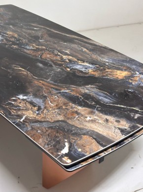 Стол ПУАНТО 200 TITANIUM LAWA NERO, керамика / МЕДЬ каркас М-City в Краснокамске - krasnokamsk.ok-mebel.com | фото 6