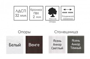 Стол раскладной Ялта-2 (опоры массив резной) в Краснокамске - krasnokamsk.ok-mebel.com | фото 4