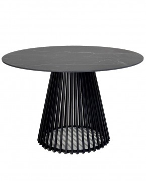 Стол TERNI 120 MATT BLACK MARBLE SOLID CERAMIC Черный мрамор матовый, керамика /Черн.каркас, ®DISAUR в Краснокамске - krasnokamsk.ok-mebel.com | фото 3
