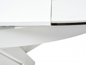 Стол TRENTO 120 HIGH GLOSS STATUARIO Белый мрамор глянцевый, керамика/ белый каркас, ®DISAUR в Краснокамске - krasnokamsk.ok-mebel.com | фото 10