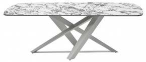 Стол VICENZA 220 BULGARI WHITE, керамика / белый, ®DISAUR в Краснокамске - krasnokamsk.ok-mebel.com | фото 8