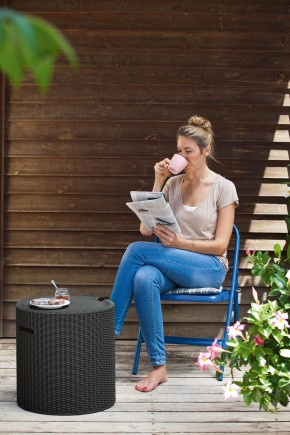 Столик-холодильник Кул-Стул (Cool stool) графит в Краснокамске - krasnokamsk.ok-mebel.com | фото