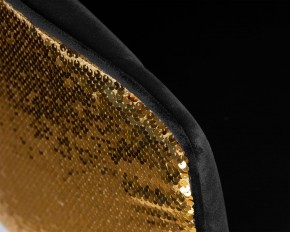 Стул барный DOBRIN DARCY GOLD SHINY, черный велюр с золотыми пайетками в Краснокамске - krasnokamsk.ok-mebel.com | фото 8