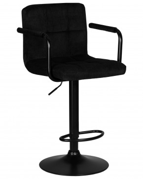 Стул барный DOBRIN KRUGER ARM BLACK, черный вельвет (LAR-E2041-52) в Краснокамске - krasnokamsk.ok-mebel.com | фото