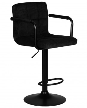 Стул барный DOBRIN KRUGER ARM BLACK, черный вельвет (LAR-E2041-52) в Краснокамске - krasnokamsk.ok-mebel.com | фото 2