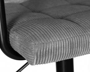 Стул барный DOBRIN KRUGER ARM BLACK, серый вельвет (LAR-E2041-25) в Краснокамске - krasnokamsk.ok-mebel.com | фото 7