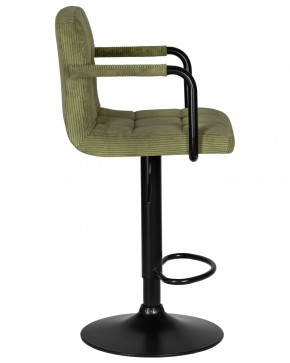 Стул барный DOBRIN KRUGER ARM BLACK, зеленый вельвет (LAR-E2041-7) в Краснокамске - krasnokamsk.ok-mebel.com | фото 3