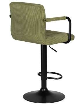 Стул барный DOBRIN KRUGER ARM BLACK, зеленый вельвет (LAR-E2041-7) в Краснокамске - krasnokamsk.ok-mebel.com | фото 4