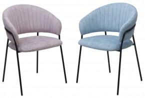 Стул ГЕММА, цвет RAIN 13 blue, велюр / черный каркас М-City в Краснокамске - krasnokamsk.ok-mebel.com | фото 8