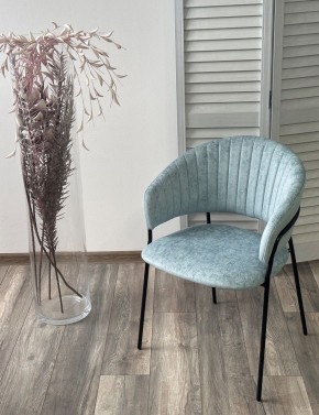 Стул ГЕММА, цвет RAIN 7 breeze, велюр / черный каркас М-City в Краснокамске - krasnokamsk.ok-mebel.com | фото 4