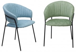 Стул ГЕММА, цвет RAIN 7 breeze, велюр / черный каркас М-City в Краснокамске - krasnokamsk.ok-mebel.com | фото 6