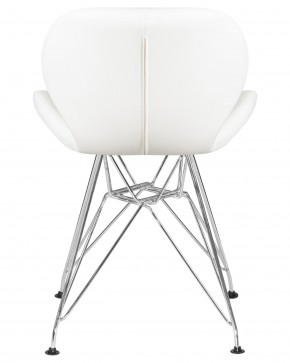 Стул обеденный DOBRIN BUTTERFLY CHROME, ножки хром, цвет белый в Краснокамске - krasnokamsk.ok-mebel.com | фото 5