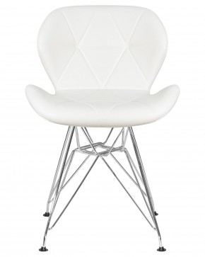 Стул обеденный DOBRIN BUTTERFLY CHROME, ножки хром, цвет белый в Краснокамске - krasnokamsk.ok-mebel.com | фото 6