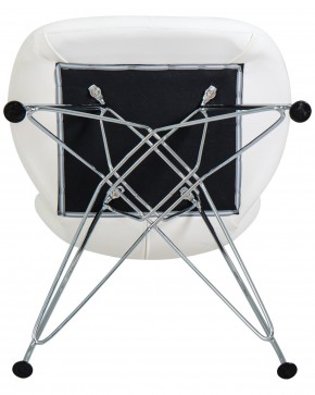 Стул обеденный DOBRIN BUTTERFLY CHROME, ножки хром, цвет белый в Краснокамске - krasnokamsk.ok-mebel.com | фото 8