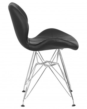 Стул обеденный DOBRIN BUTTERFLY CHROME, ножки хром, цвет чёрный в Краснокамске - krasnokamsk.ok-mebel.com | фото 3