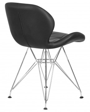 Стул обеденный DOBRIN BUTTERFLY CHROME, ножки хром, цвет чёрный в Краснокамске - krasnokamsk.ok-mebel.com | фото 4