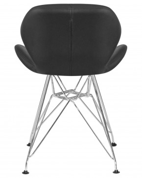 Стул обеденный DOBRIN BUTTERFLY CHROME, ножки хром, цвет чёрный в Краснокамске - krasnokamsk.ok-mebel.com | фото 5
