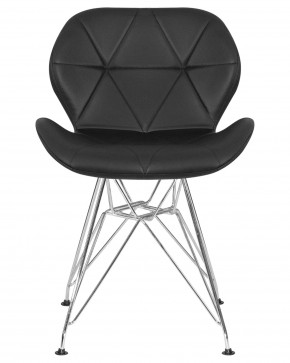 Стул обеденный DOBRIN BUTTERFLY CHROME, ножки хром, цвет чёрный в Краснокамске - krasnokamsk.ok-mebel.com | фото 7