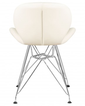 Стул обеденный DOBRIN BUTTERFLY CHROME, ножки хром, цвет кремовый в Краснокамске - krasnokamsk.ok-mebel.com | фото 5