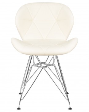 Стул обеденный DOBRIN BUTTERFLY CHROME, ножки хром, цвет кремовый в Краснокамске - krasnokamsk.ok-mebel.com | фото 6