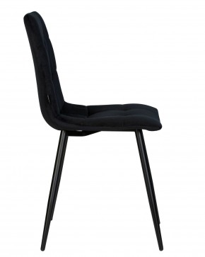 Стул обеденный DOBRIN CHILLY, Черный Holland 75, основание черное в Краснокамске - krasnokamsk.ok-mebel.com | фото 4