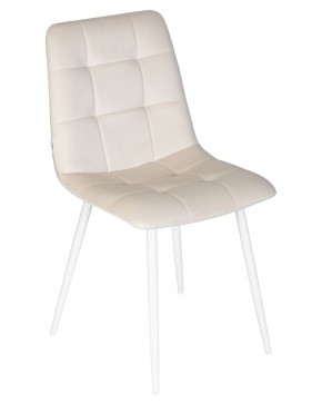 Стул обеденный DOBRIN CHILLY, Кремовый Holland 05, основание белое в Краснокамске - krasnokamsk.ok-mebel.com | фото 8