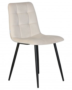 Стул обеденный DOBRIN CHILLY, Кремовый Holland 05, основание черное в Краснокамске - krasnokamsk.ok-mebel.com | фото 3