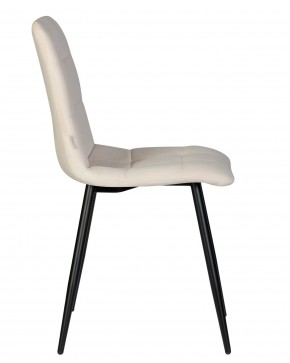 Стул обеденный DOBRIN CHILLY, Кремовый Holland 05, основание черное в Краснокамске - krasnokamsk.ok-mebel.com | фото 4