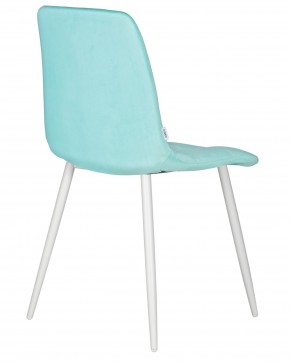 Стул обеденный DOBRIN CHILLY, Мятный Holland 50, основание белое в Краснокамске - krasnokamsk.ok-mebel.com | фото 4