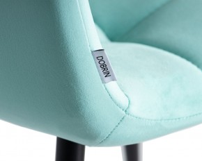 Стул обеденный DOBRIN CHILLY, Мятный Holland 50, основание черное в Краснокамске - krasnokamsk.ok-mebel.com | фото 10