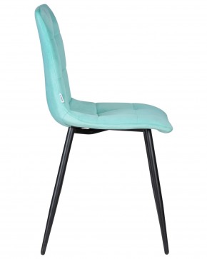 Стул обеденный DOBRIN CHILLY, Мятный Holland 50, основание черное в Краснокамске - krasnokamsk.ok-mebel.com | фото 3